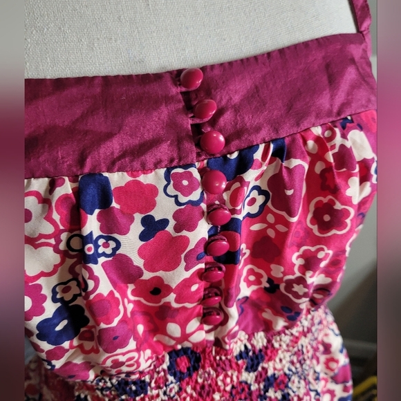 Anthropologie FRUITERIA BLOUSE HABOTI 100% SILK Odille Top Size 2 - Picture 2 of 4